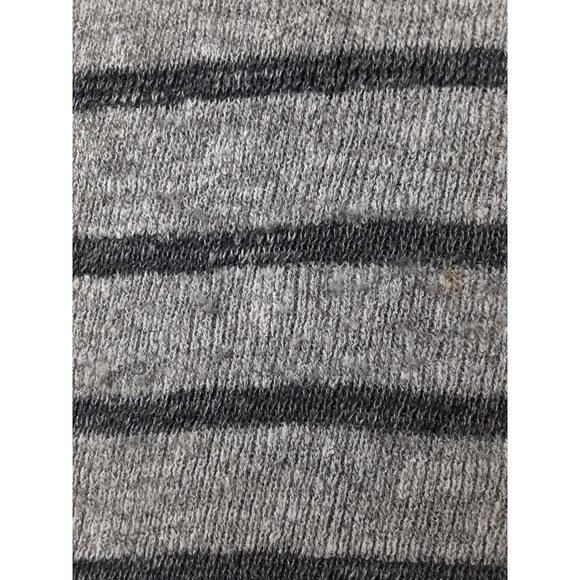 Free People Womens Gray Stripe Oversized Tunic Sweater Slit Boho Casual XS - Picture 9 of 13